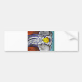 Witte olifant bumpersticker (Voorkant)