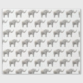 Witte olifant cadeaupapier (Vlak)