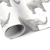 Witte olifant cadeaupapier (Rol Hoek)