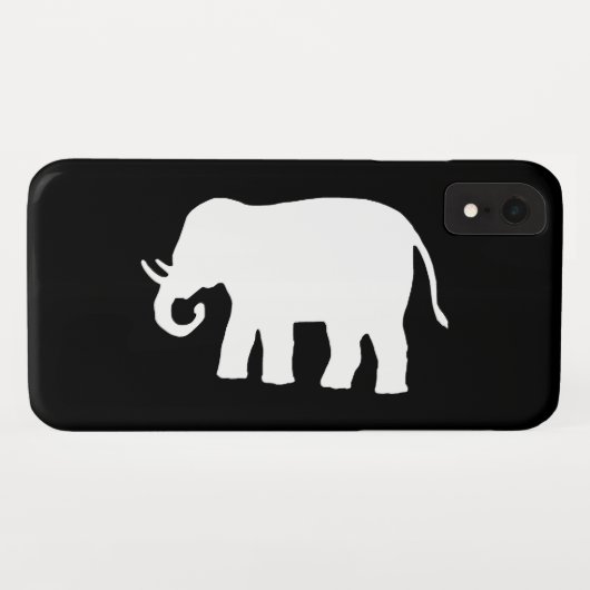 Witte olifant Case-Mate iPhone case (Achterkant (horizontaal))