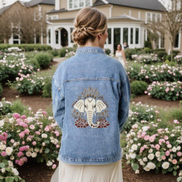 Witte olifant denim jacket