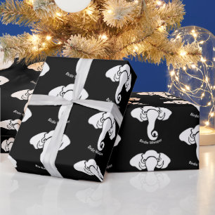 Witte Olifant Familie Thuis Adres Republikein Cadeaupapier