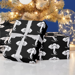Witte Olifant Familie Thuis Adres Republikein Cadeaupapier