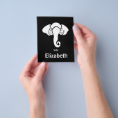 Witte Olifant Familie Thuis Adres Republikein Flyer (Hand)