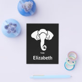 Witte Olifant Familie Thuis Adres Republikein Flyer (Enkel)