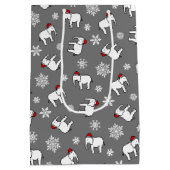 Witte Olifant Feestje Kerst (Grijs) Cadeautas (Achterkant)