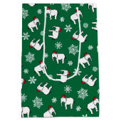 Witte Olifant Feestje Kerst (Groene) Cadeautas (Achterkant)