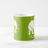 Witte Olifant Grap Geschenk Koffiemok (Center)