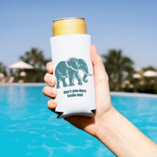 Witte Olifant Grap Geschenk Seltzer Blikjeskoeler