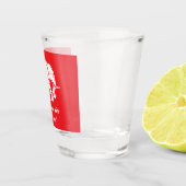 Witte Olifant Grap Geschenk Shot Glas (Rechts)