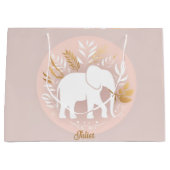 witte olifant groot cadeauzakje (Voorkant)