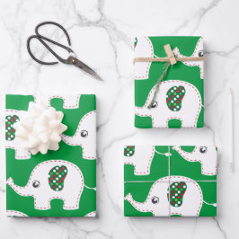 Witte olifant inpakpapier vel