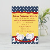 Witte olifant kaart (Staand voorkant)