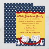 Witte olifant kaart (Voorkant / Achterkant)