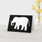 Witte olifant kaart (Gele Bloem)