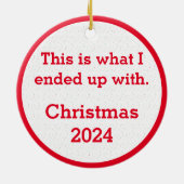 Witte olifant keramisch ornament (Achterkant)