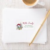 Witte Olifant Kerst Etiket (Insitu)