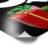 Witte Olifant Kerst Gift Exchange Party Wall Foto Afdruk (Hoek)