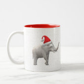 Witte Olifant Kerst Mok (Links)