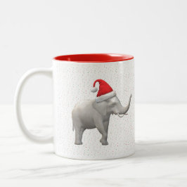 Witte Olifant Kerst Mok