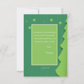 Witte olifant kerstcadeau bedankkaart kaart (Achterkant)