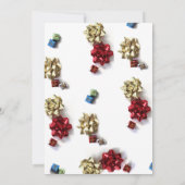 Witte Olifant Kerstfeest Geschenk Uitwisseling Kaart (Achterkant)