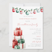 Witte Olifant Kerstfeest Kaart (Voorkant)