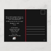 Witte Olifant Kerstfeest Uitnodiging (Achterkant)