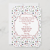 Witte olifant kerstfeest uitnodiging (Achterkant)