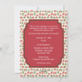 Witte olifant kerstfeest uitnodiging (Achterkant)