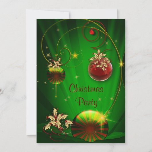 Witte Olifant Kerstfeest uitnodigingen (Voorkant)