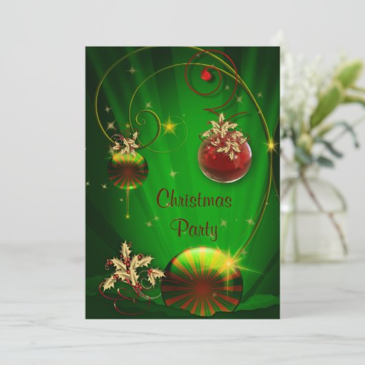 Witte Olifant Kerstfeest uitnodigingen (Staand voorkant)