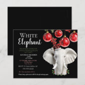 Witte Olifant Kerstfeest voor kinderen Briefkaart (Voorkant / Achterkant)