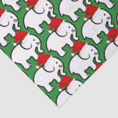 Witte Olifant Kerstman Hoed Tissuepapier (Detail)