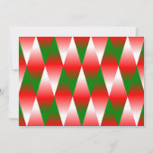 Witte Olifant Kerstmis Diamant Patroon Terug Kaart (Achterkant)