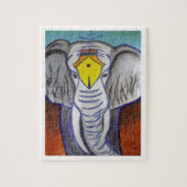 Witte olifant legpuzzel (Verticaal)