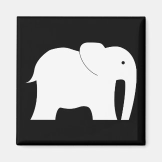 Witte olifant magneet