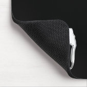 Witte Olifant Minimaal Zwart Monogram Muismat (Hoek)