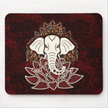 Witte Olifant Mousepad