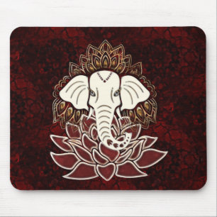 Witte Olifant Mousepad Muismat