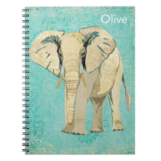 Witte Olifant Notitieboek (Voorkant)