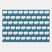 Witte Olifant Ontwerp Inpakpapier Vel (Voorkant 3)