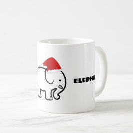 Witte Olifant Ontwerp Koffiemok