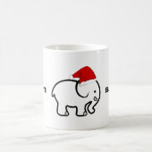Witte Olifant Ontwerp Koffiemok (Center)
