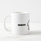 Witte Olifant Ontwerp Koffiemok (Links)