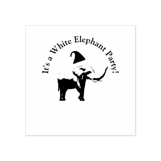 Witte olifant rubberstempel (Afrduk)