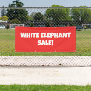 Witte Olifant Sale! Bright Banner