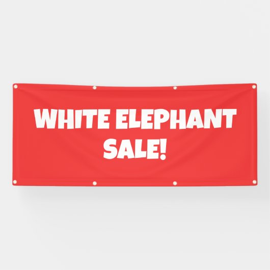 Witte Olifant Sale! Bright Banner (Horizontaal)