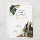Witte Olifant Soiree Uitnodiging (Voorkant)