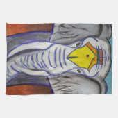 Witte olifant theedoek (Horizontaal)